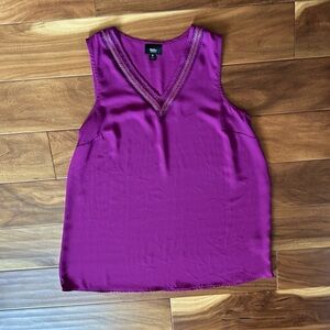 Mossimo Fuchsia Purple V-Neck Dressy Tank size Small